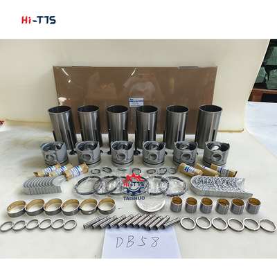 Ekskawator DH220-7 Silnik DB58 Zestaw przeglądowy Zestaw linierowy tłok 6 cyl 65.02501-0416