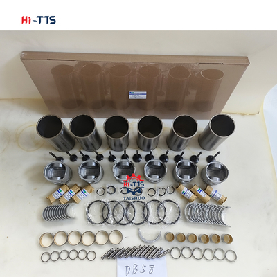 Ekskawator DH220-7 Silnik DB58 Zestaw przeglądowy Zestaw linierowy tłok 6 cyl 65.02501-0416