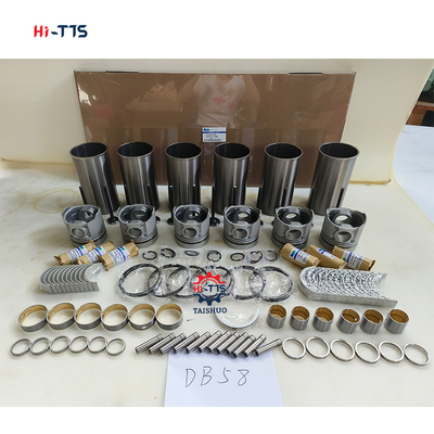 Ekskawator DH220-7 Silnik DB58 Zestaw przeglądowy Zestaw linierowy tłok 6 cyl 65.02501-0416