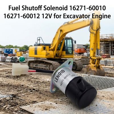 12V zawór magnetyczny do wyłączenia paliwa OE 16271-60010 16271-60012 Do koparek Diesel Engine Factory Direct Supply