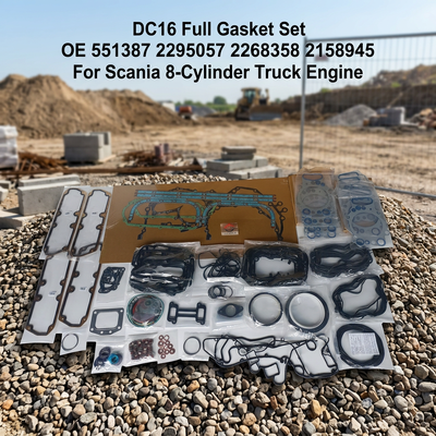 Zestaw uszczelek do 8-cylindrowego silnika Diesla DC16 OE 551387 2295057 2268358 2158945 Zestaw uszczelek do remontu ciężarówki